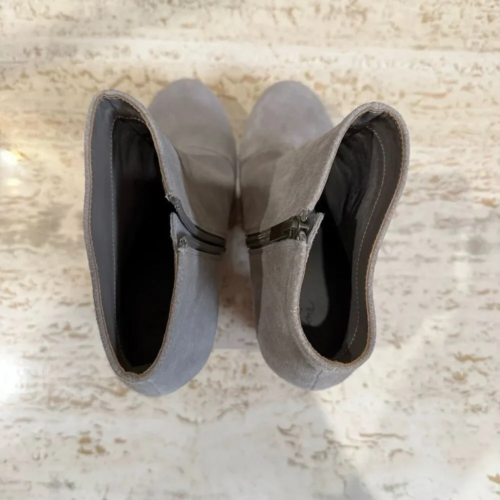Joie Dewitt ankle boot grey size 9/39 Boho 70s hippie